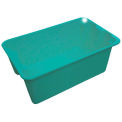 Molded Fiberglass Toteline Nest and Stack Tote 7804085170 - 20-1/2&quot; x 12-7/8&quot; x 8&quot;, Green - Pkg Qty 10