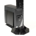 Global Industrial Computer CPU/UPS/Power Supply Holder for Orbit Computer Workstations, Black