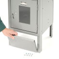 Global Industrial Front Base For 12"W X 6"H Gray Locker