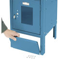 Global Industrial Front Base For 12&quot;W X 6&quot;H Locker, Blue