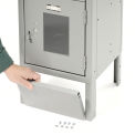 Global Industrial Front Base For 15"W X 6"H Locker, Gray