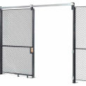 Global Industrial Wire Mesh Sliding Gate, 8x3