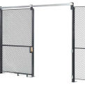 Global Industrial Wire Mesh Sliding Gate, 10'H x 6'W