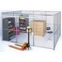 Global Industrial Wire Mesh Partition Security Room 20x10x8 without Roof - 4 Sides