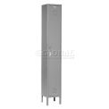 1-Tier 1 Door Locker, 12&quot;Wx18&quot;Dx72&quot;H, Gray, Assembled