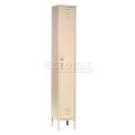 1-Tier 1 Door Locker, 12&quot;W x 18&quot;D x 72&quot;H, Tan, Assembled