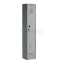 1-Tier 1 Door Locker, 12&quot;Wx18&quot;Dx72&quot;H, Gray, Assembled
