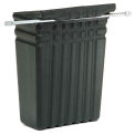 Waste Container with Mount Bar, Plastic, 14 x 10 x 19