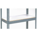 Additional Boltless Level with Laminated Shelving, 36&quot;W x 12&quot;D, 1500lbs. Capacity, Gray