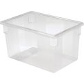 Rubbermaid Clear Plastic Box, 21 1/2 Gallon, 18 x 26 x 15 - Pkg Qty 6