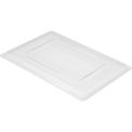 RUBBERMAID Lid for Tote Boxes - Fits Totes 4463632,4463732,4463832,4463932 - Clear Polyethylene - Pkg Qty 6