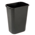 Rubbermaid Plastic Wastebasket, 10 Gallon, Black