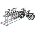 111"L Grid Bike Rack, Double Sided, 18-Bike Capacity, Powder Coated Steel