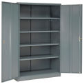 Global Industrial Assembled Storage Cabinet, 48x24x78, Gray
