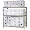 Record Storage Rack Starter Unit, 35 Boxes, 72&quot;W x 18&quot;D x 72&quot;H