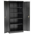 Global Industrial Assembled Storage Cabinet, 36x18x78, Black