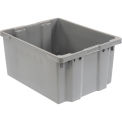 LEWISBins Polyethylene Container, 30&quot;L x 24&quot;W x 15&quot;H, Gray
