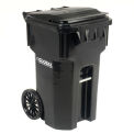 Otto Mobile Heavy Duty Trash Container, 65 Gallon, Black