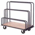 Adjustable Mobile Sheet Rack, Steel w/Plywood Deck, 48"L x 24"W x 36"H