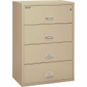 Fireking Fireproof 4 Drawer Lateral File Cabinet 43822CPA, Letter-Legal, 37-1/2&quot;W x 22&quot;D x 53&quot;H