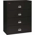 Fireking Fireproof 4 Drawer Lateral File Cabinet 44422CBL, Letter-Legal, 44-1/2&quot;W x 22&quot;D x 53&quot;H