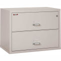 Fireking Fireproof 2 Drawer Lateral File Cabinet 23822CPL, Letter-Legal Size, 37-1/2&quot;W x 22&quot;D x 28&quot;H