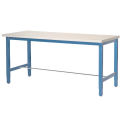 Production Workbench - Plastic Laminate Square Edge - Blue, 96&quot;W x 30&quot;D
