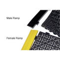Durable Corp Male Ramp, 12&quot; X 2.5&quot;, Yellow