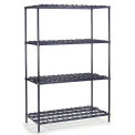 Nexel Heavy Duty Wire Shelving, 48&quot;W x 24&quot;D x 74&quot;H