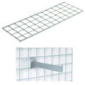 Global Industrial 48"X12" Wire Shelves With Brackets, 2/Pk