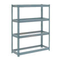 Boltless Extra Heavy Duty Shelving 48&quot;W x 18&quot;D x 72&quot;H, 4 Shelves, No Deck