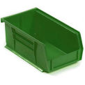 Akro-Mils Plastic Stacking Bin,  4-1/8 x 7-3/8 x 3 Green - Pkg Qty 24