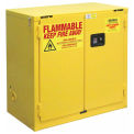 Flammable Cabinet, 22 Gallon, Self Close Double Door, 34&quot;W x 18&quot;D x 35&quot;H