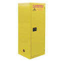 Slim Flammable Cabinet BA60, Manual Close Single Door 60 Gallon, 23&quot;W x 34&quot;D x 65&quot;H