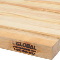 Global Industrial Maple Square Edge Bench Top, 72 x 24