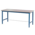 Production Workbench - Stainless Steel Square Edge - Blue, 48&quot;W x 30&quot;D