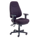 Global Industrial 8 Way Adjustable Executive Chair, Fabric, Black