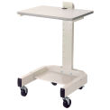 Global Industrial Mobile Computer Cart, 27"W x 24-1/2"D x 41"H, Beige