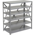 Open Style Steel Shelf With 6 Shelves, 36&quot;Wx12&quot;Dx39&quot;H