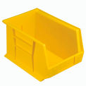 Global Industrial Plastic Stack & Hang Bin, 8-1/4&quot;W x 13-5/8&quot;D x 8&quot;H, Yellow - Pkg Qty 12