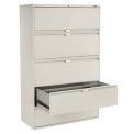 Global 42&quot;W 5 Drawer Binder Lateral File, Gray,  9342P5F1H-LGR