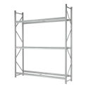 Truck Tire Rack 3 Tier Starter, Steel, Gray, 72&quot;W x 24&quot;D x 120&quot;H