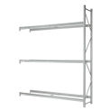 Truck Tire Rack 3 Tier Add-On, Steel, Gray, 96&quot;W x 24&quot;D x 120&quot;H