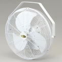 J&D 18&quot; Fan With Wall Ceiling Bracket 1/8 HP 3120 CFM, White, POW18