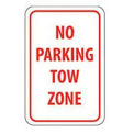 NMC TM38H Aluminum Sign,  No Parking Tow Zone, .063&quot; Thick