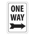 NMC TM23J Reflective Aluminum Sign, One Way Right Arrow, .080&quot; Thick