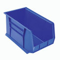 Akro-Mils Plastic Stacking Bin, 30260, 11&quot;W x 18&quot;D x 10&quot;H, Blue - Pkg Qty 6