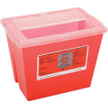 Multi-Purpose Sharps Container, 2-Gallon, 11-5/8&quot;W x 7-3/4&quot;D x 8-5/8&quot;H, Red