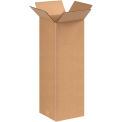 8&quot; x 8&quot; x 20&quot; Tall Cardboard Corrugated Boxes - Pkg Qty 25