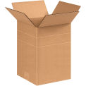 8-1/2" x 8-1/2" x 12" Multi-Depth Cardboard Corrugated Boxes - Pkg Qty 25